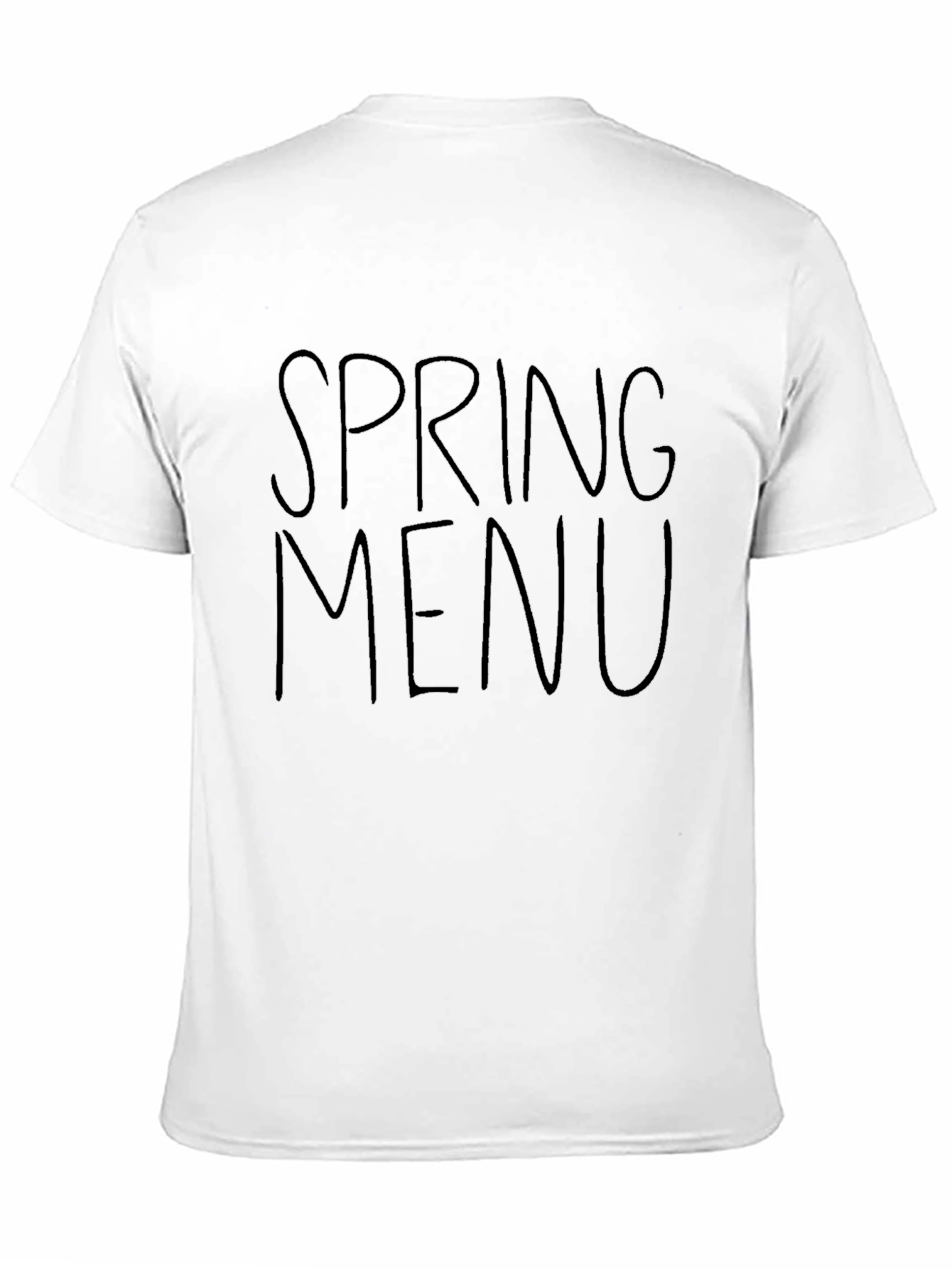 Spring Menu Black Graphic Tee
