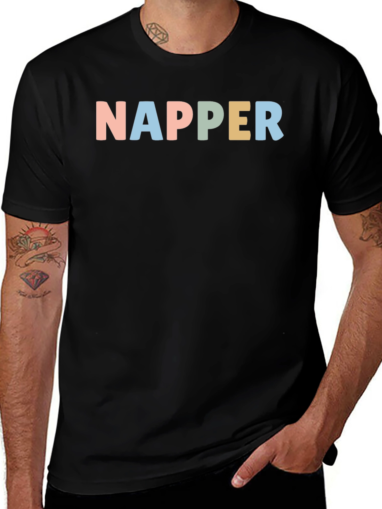 Napper T-Shirt - Relaxed Fit Black Tee