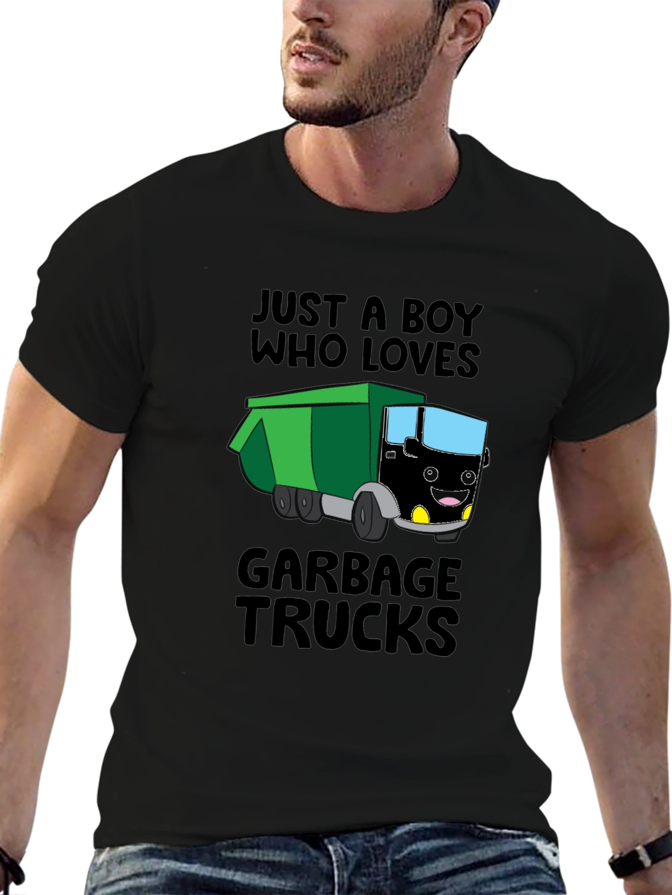 Boy Who Loves Garbage Trucks T-Shirt