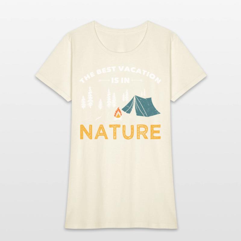 Camping the best vacation is in nature camper