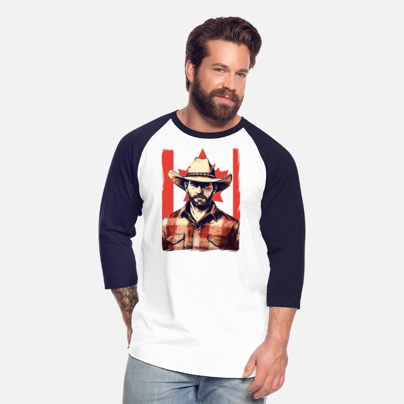 Canada Cowboy With Canadian Flag Horses Lover