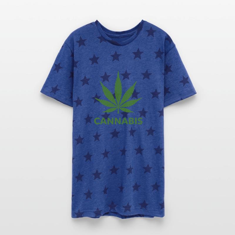 Cannabis Hemp Leaf Statement Green Look