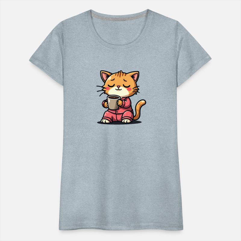 Cat Drinking coffee