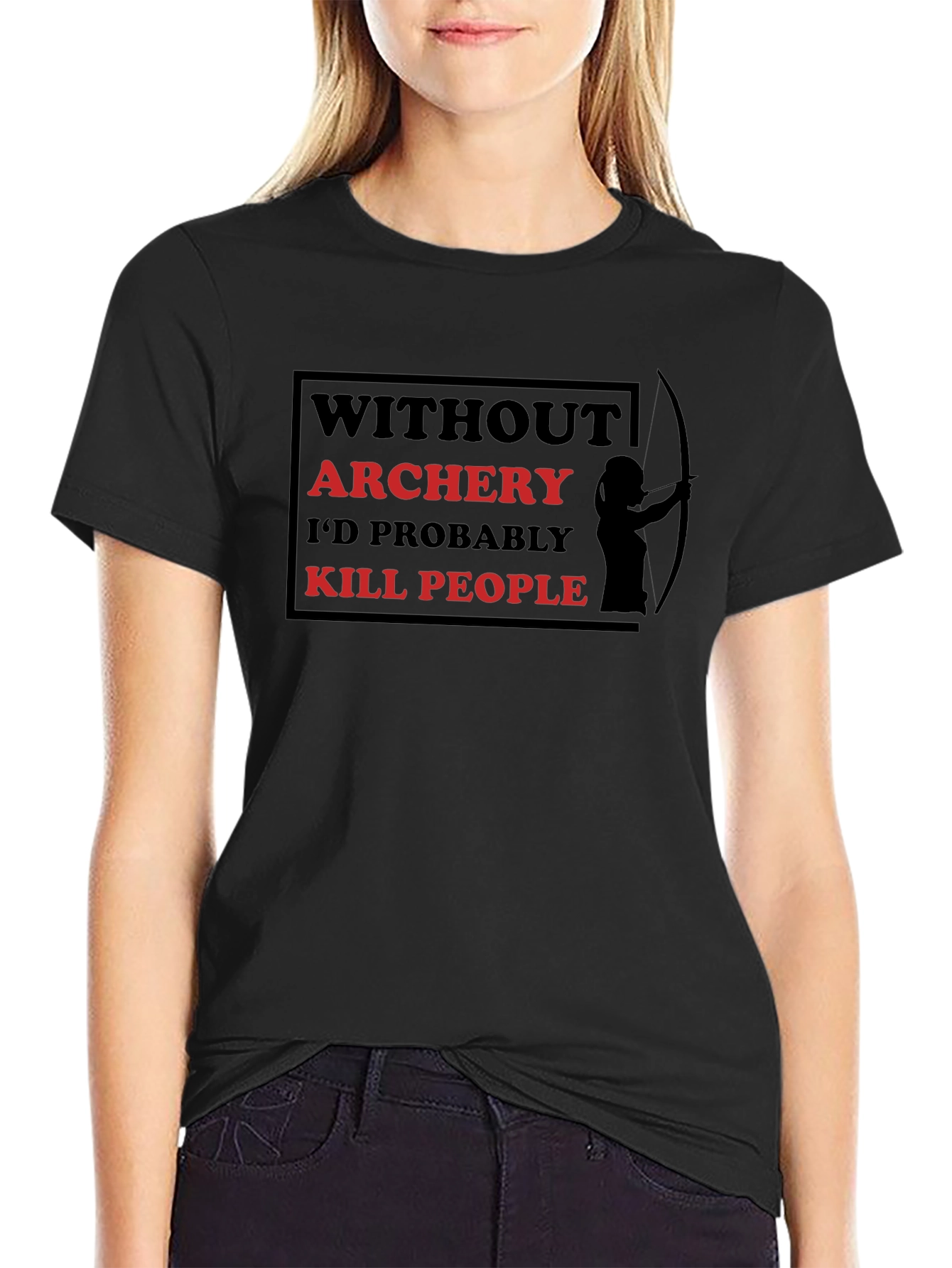 Archery Humor Graphic Tee - Prevent Killing People!