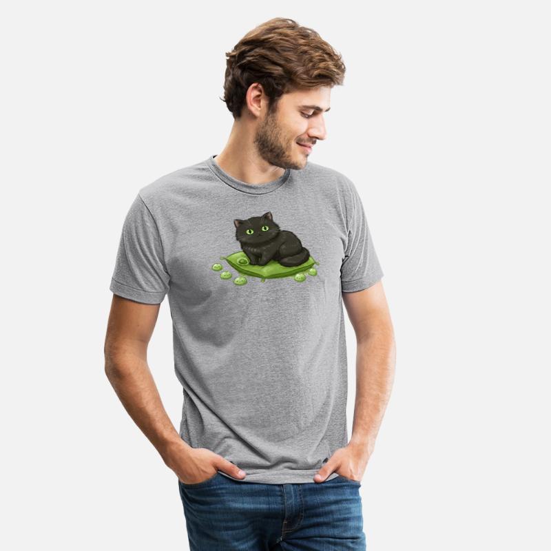 Charming Black Cat with Playful Avocado Elements