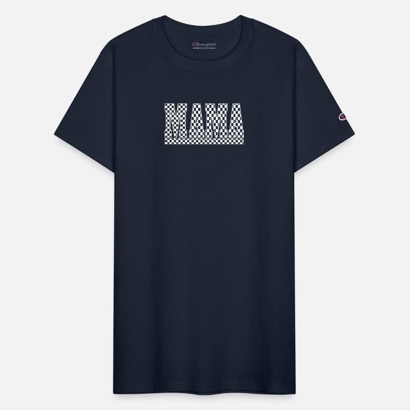 Checkered MAMA Chess Racing Mom Race