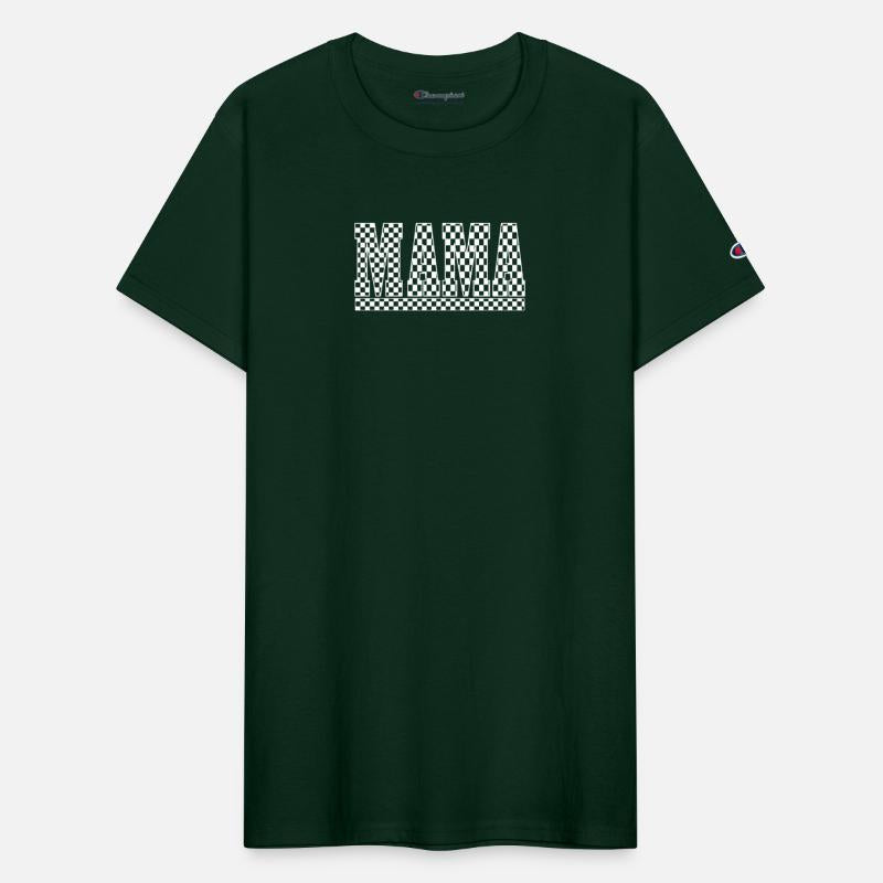 Checkered MAMA Chess Racing Mom Race