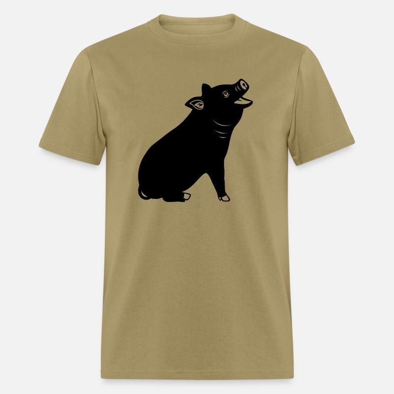 Cheerful pig Shadow image