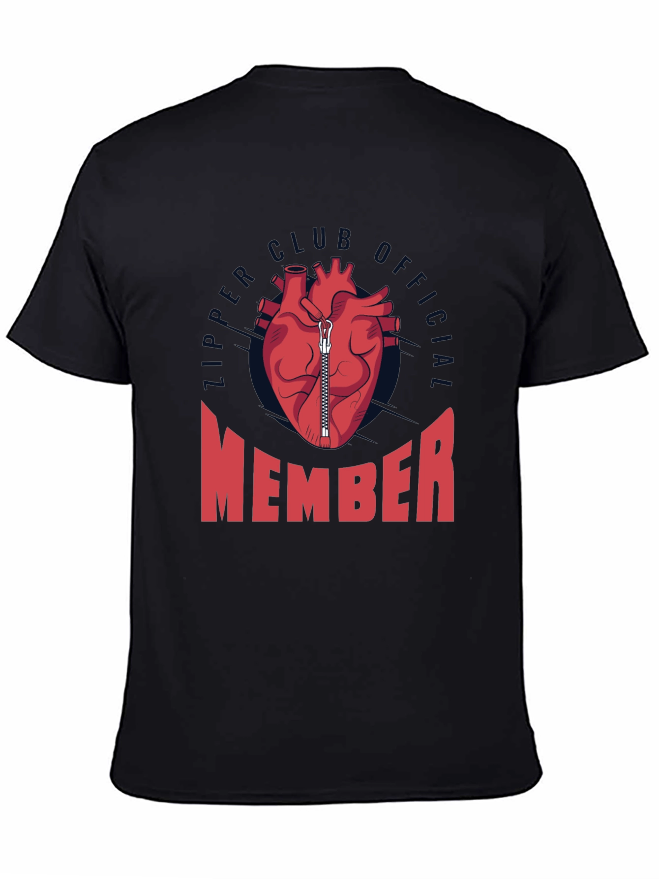 Zipper Club Member Novelty Graphic T-Shirt