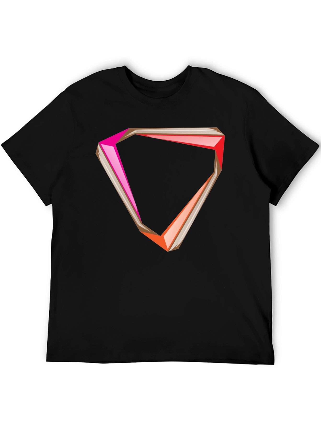 Geometric Graphic Tee - Modern Style