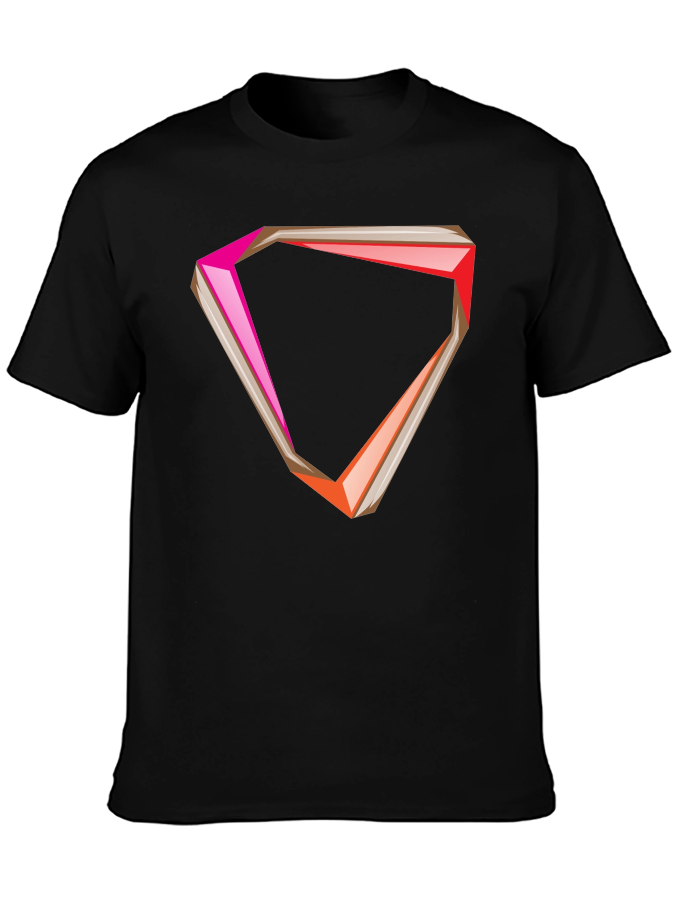 Geometric Graphic Tee - Modern Style