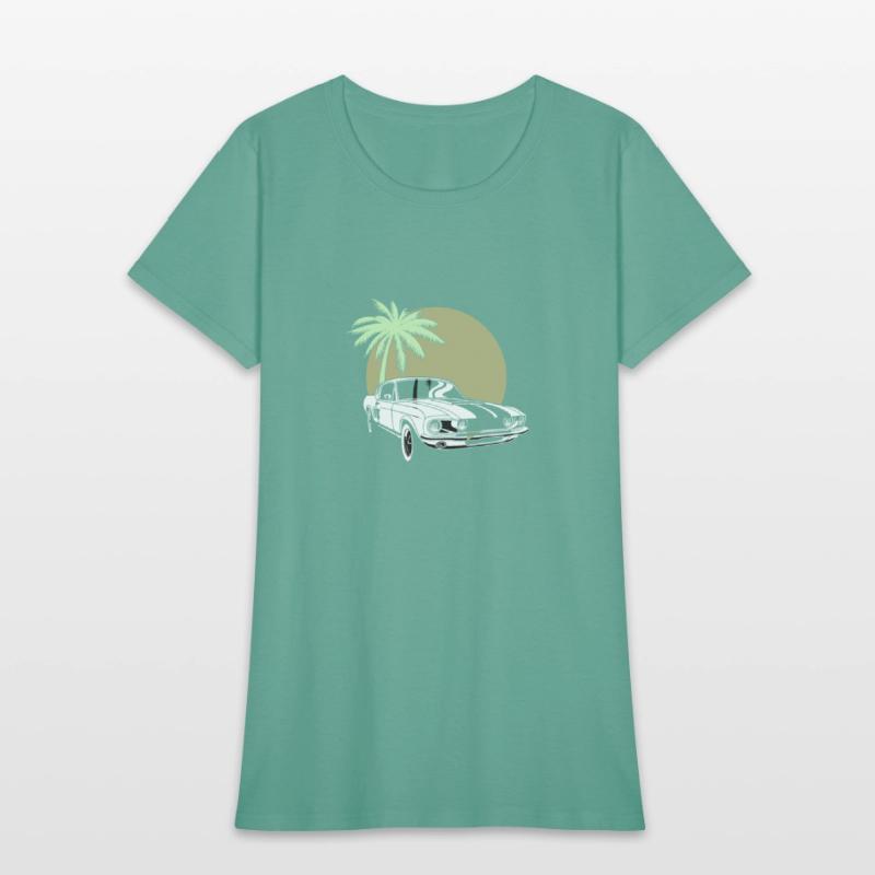 Classic Car in beach