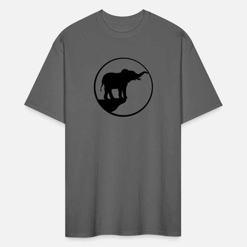 cliff moon elephant silhouette