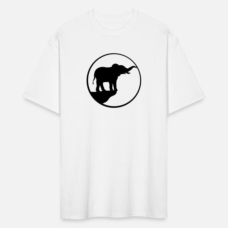cliff moon elephant silhouette
