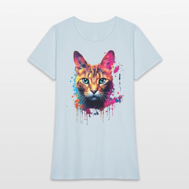 Color Explosion Abyssinian Cat Digital