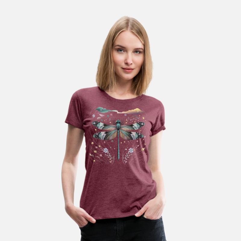 "Colored Dragon fly" Design for elegant Women