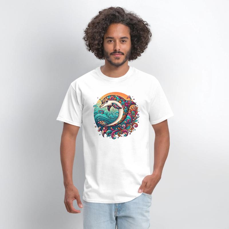 Colorful Dolphin Art