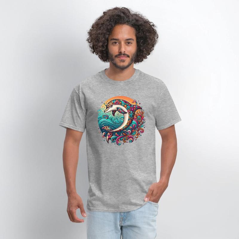 Colorful Dolphin Art