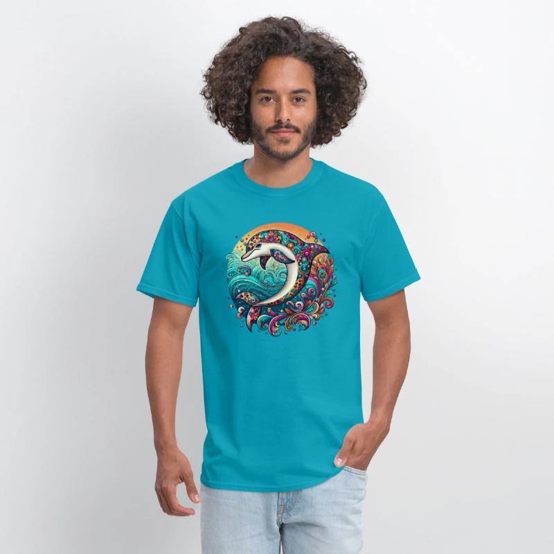 Colorful Dolphin Art
