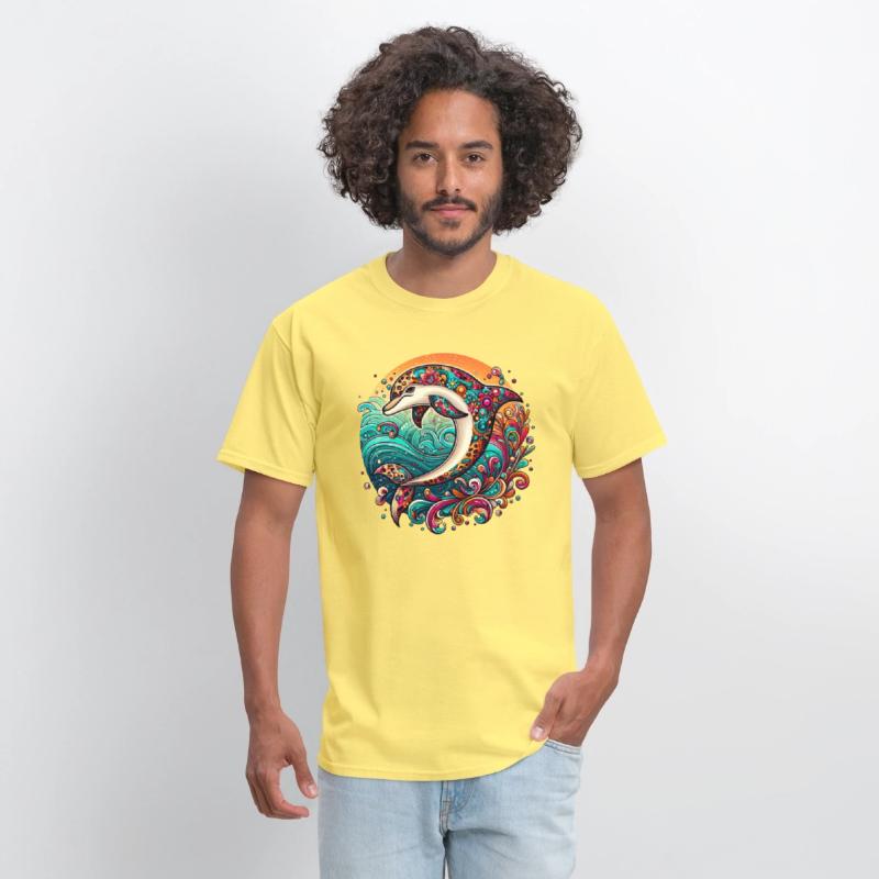 Colorful Dolphin Art