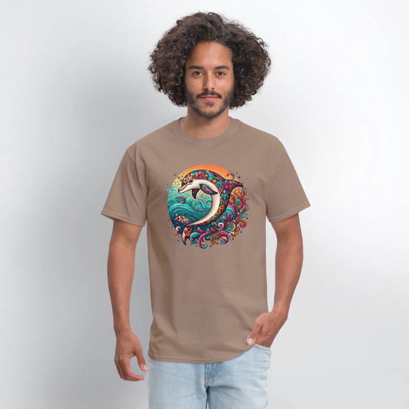 Colorful Dolphin Art