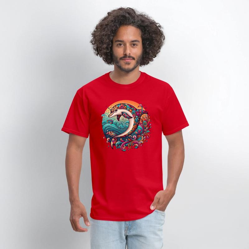 Colorful Dolphin Art