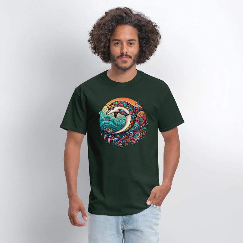 Colorful Dolphin Art