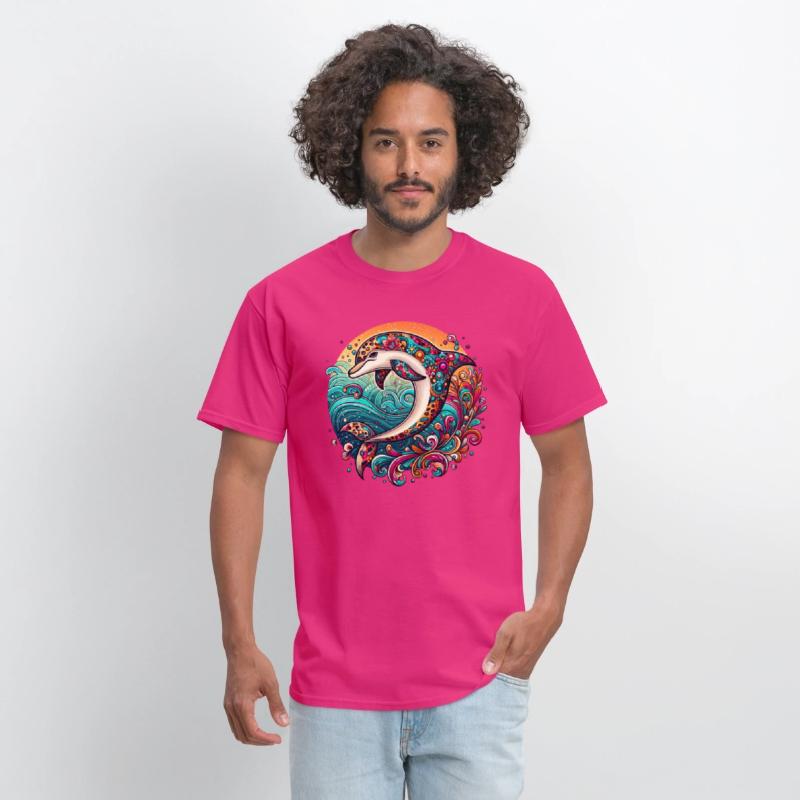 Colorful Dolphin Art