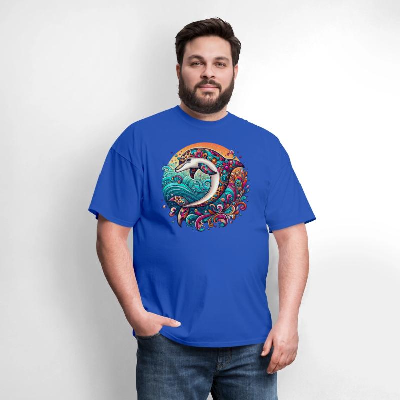 Colorful Dolphin Art