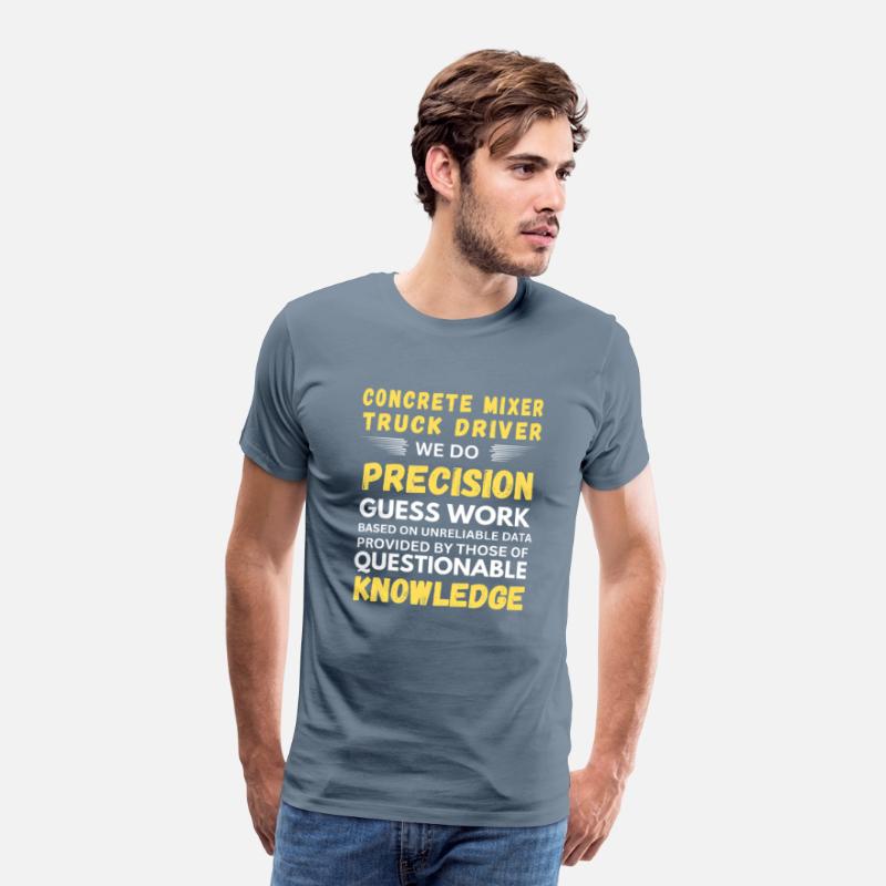 Concrete Mixer Truck Driver We Do Guess Work