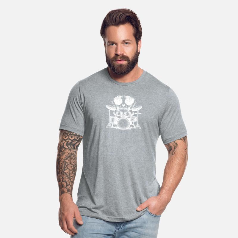Cool Border Collie Puppy Drummer Design