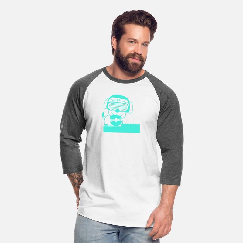 Cool DJ Dog Pet Animal Music Record Mixing Party