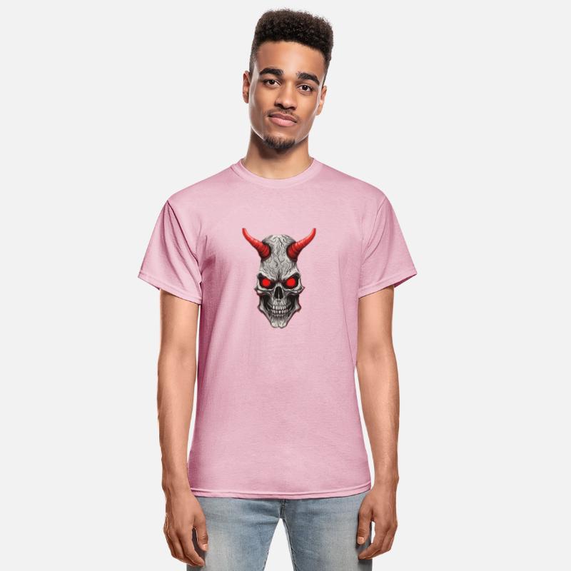 Crimson Ivory: Red-Horned Skull