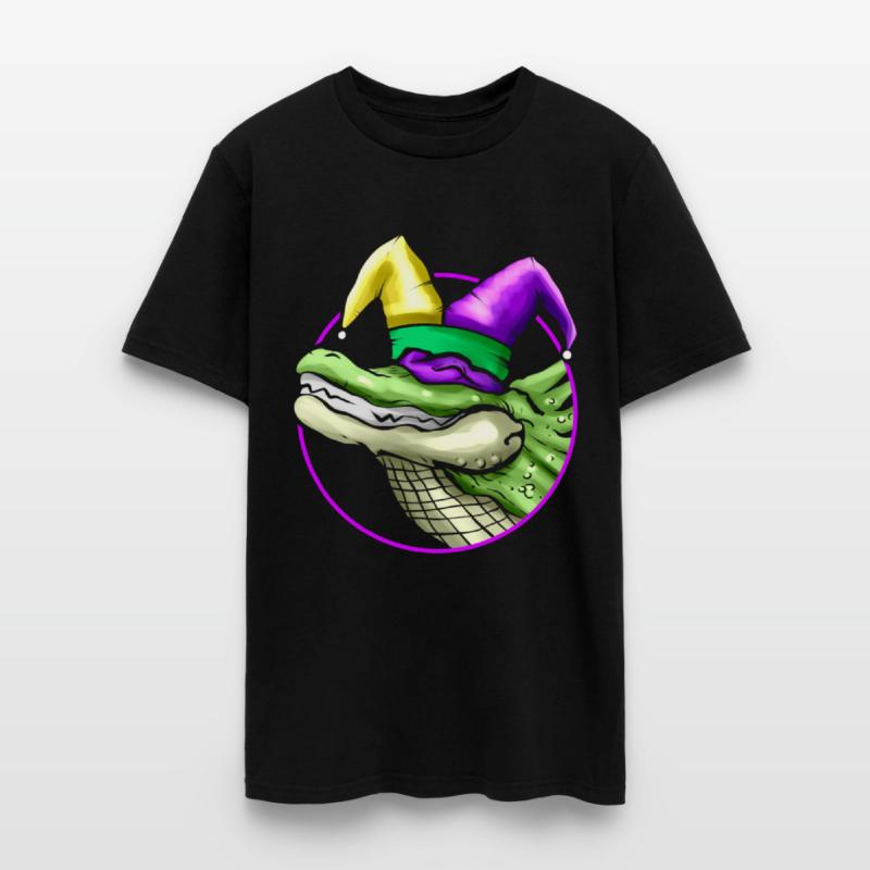 Crocodile with Jester Hat for Mardi Gras