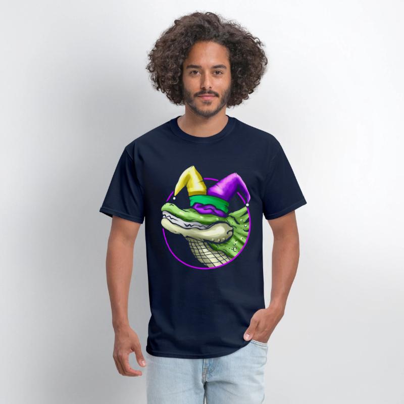 Crocodile with Jester Hat for Mardi Gras