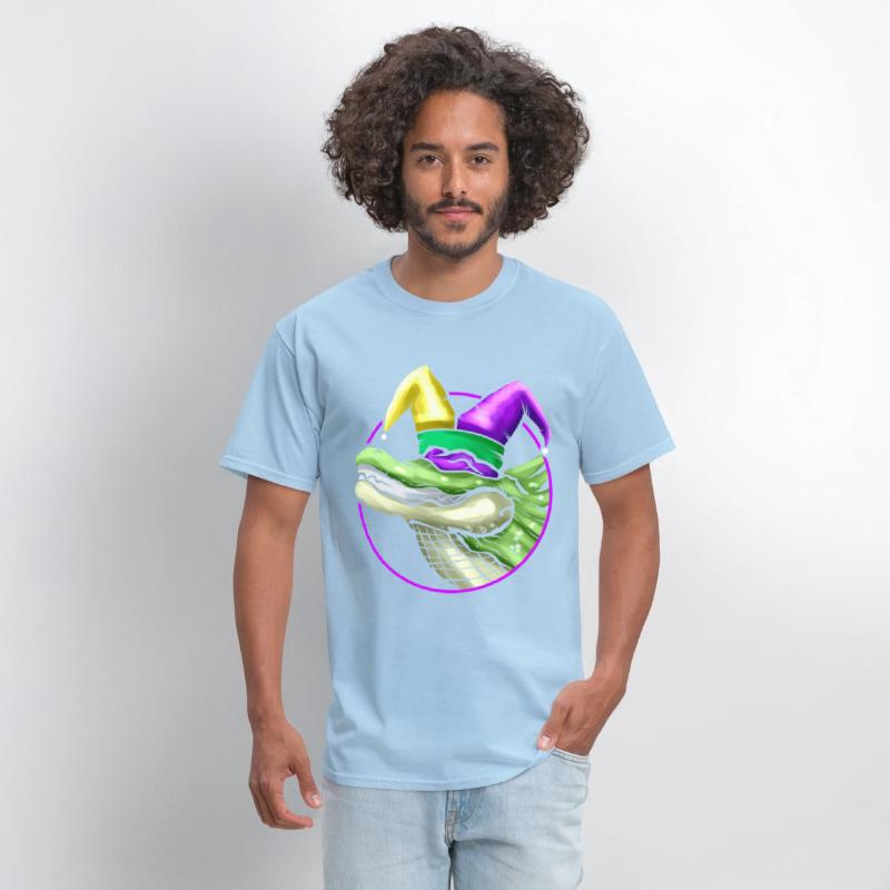 Crocodile with Jester Hat for Mardi Gras