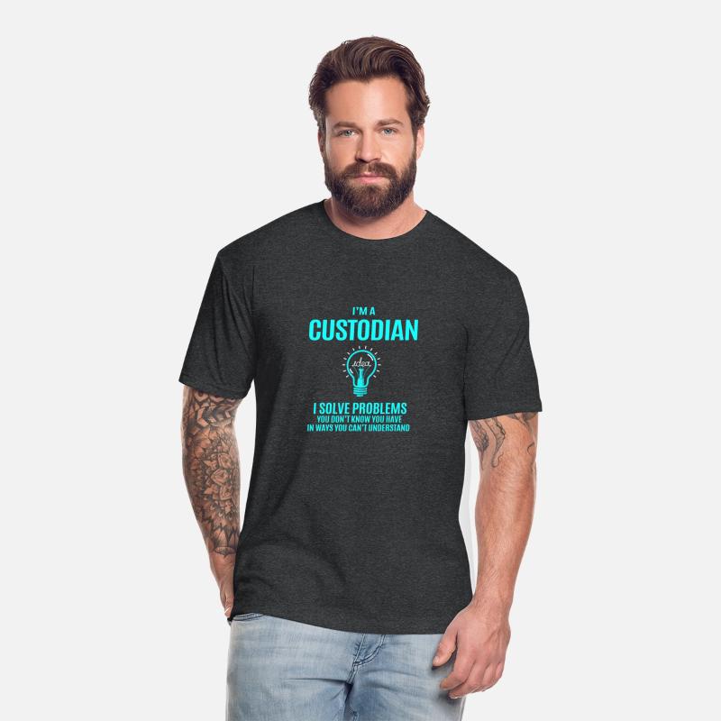 Custodian T Shirt - I Solve Problems Gift Item Tee
