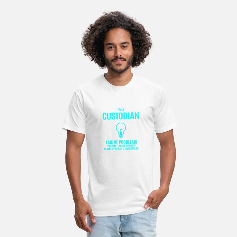 Custodian T Shirt - I Solve Problems Gift Item Tee