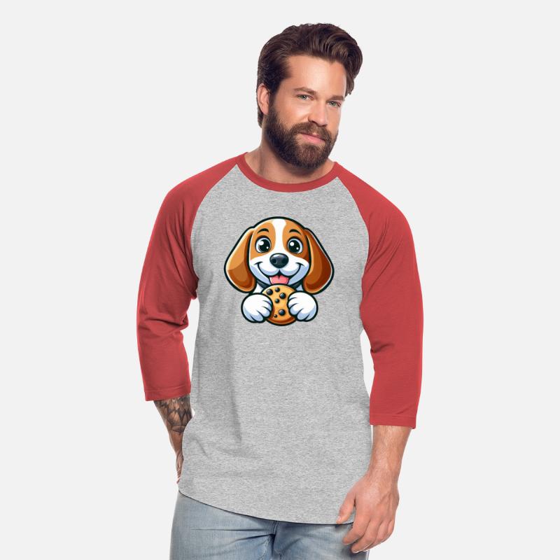 Cute beagle dog sweet cookies dessert