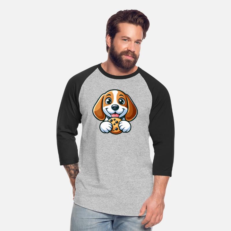 Cute beagle dog sweet cookies dessert