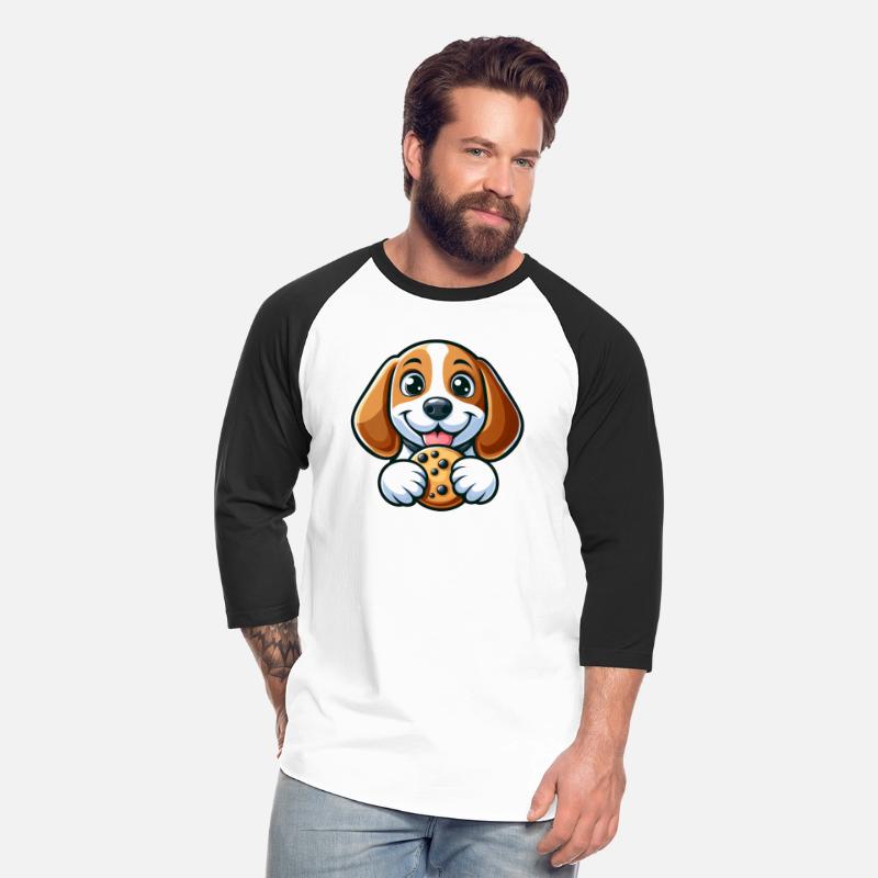 Cute beagle dog sweet cookies dessert