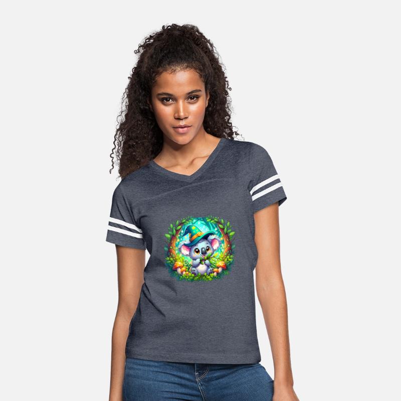 Cute Cartoon Koala T-Shirt - Whimsical Eucalyptus