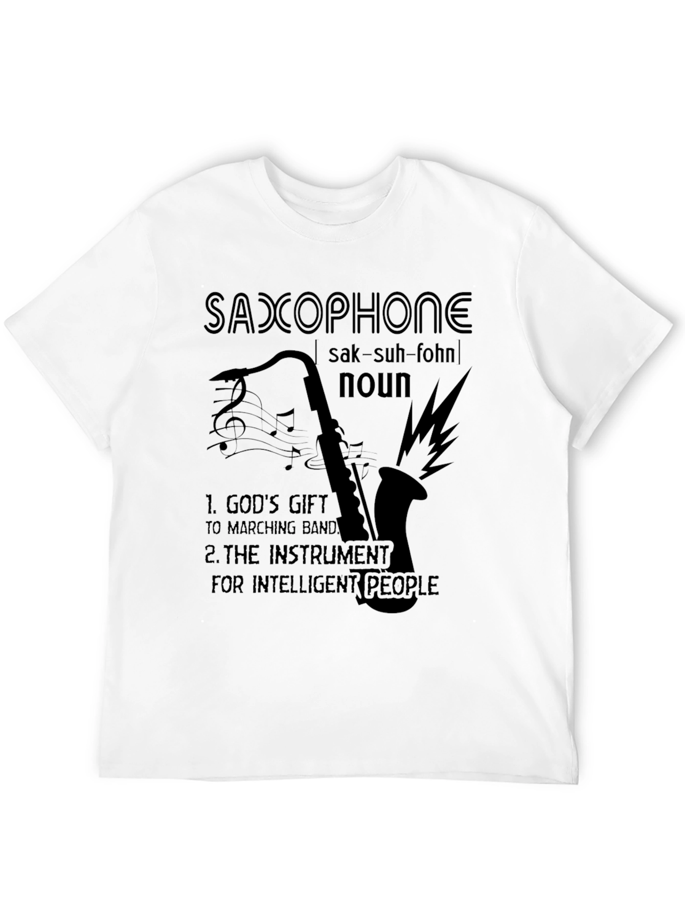 Saxophone Definition Graphic Tee - Musicians Humor