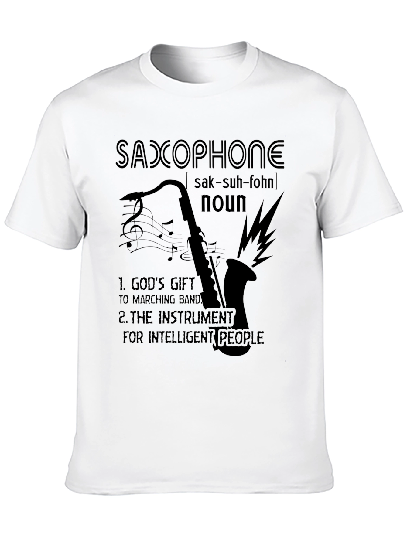 Saxophone Definition Graphic Tee - Musicians Humor