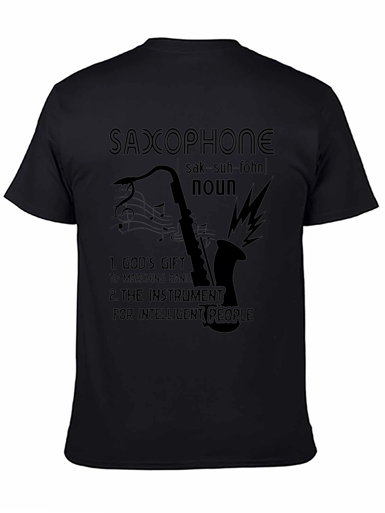 Saxophone Definition Graphic Tee - Musicians Humor
