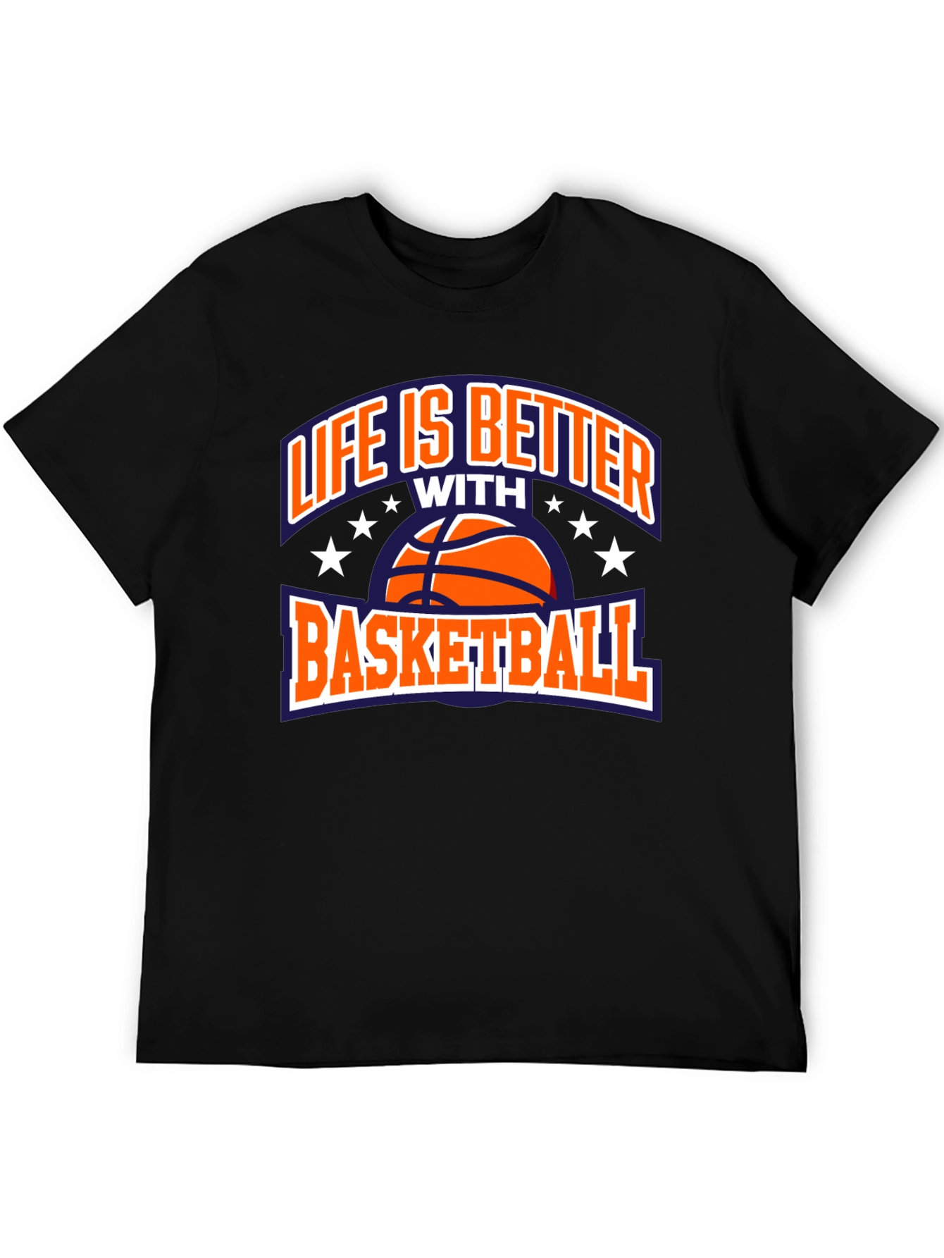 Life is Better with Basketball Black T-Shirt