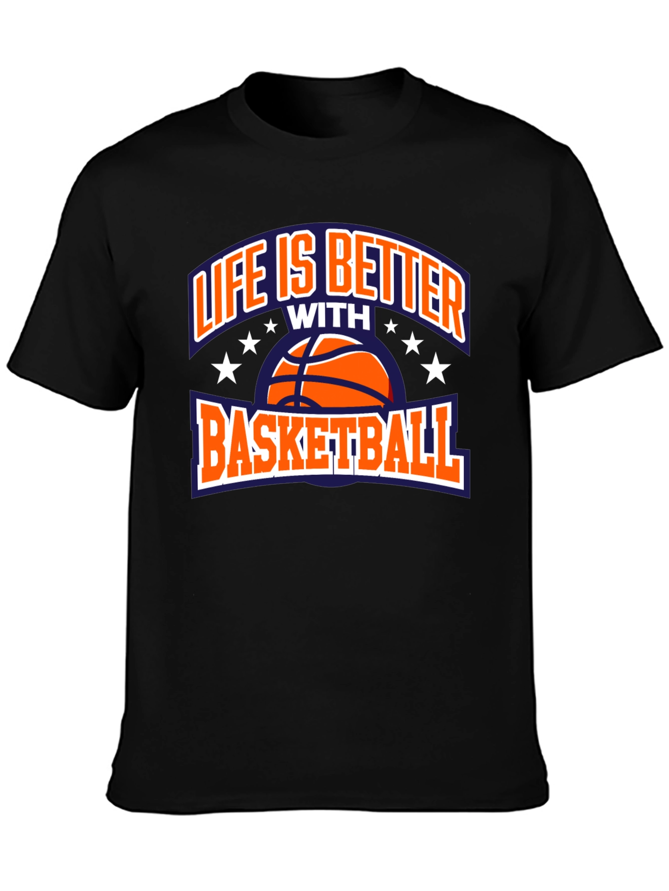 Life is Better with Basketball Black T-Shirt