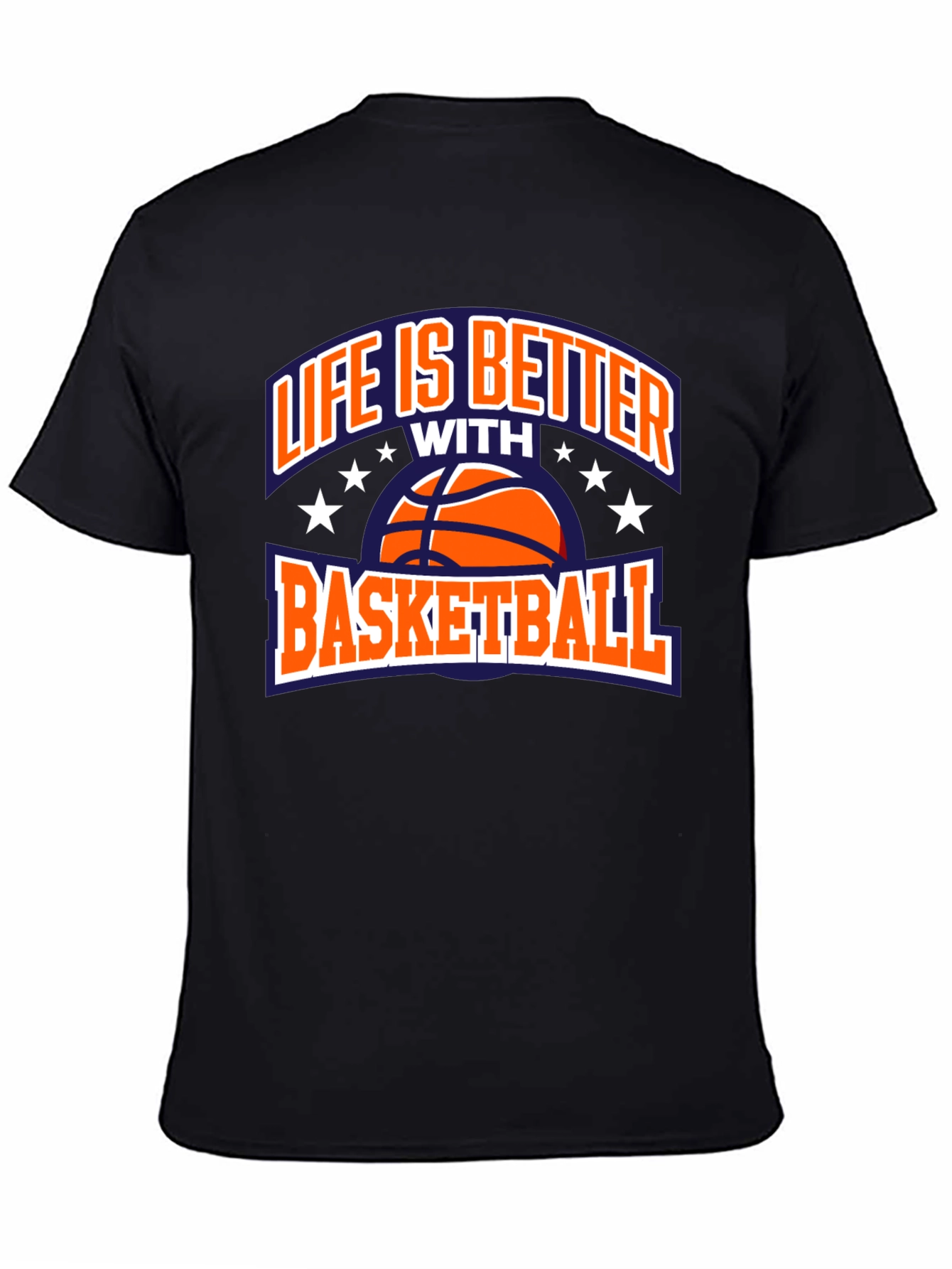 Life is Better with Basketball Black T-Shirt