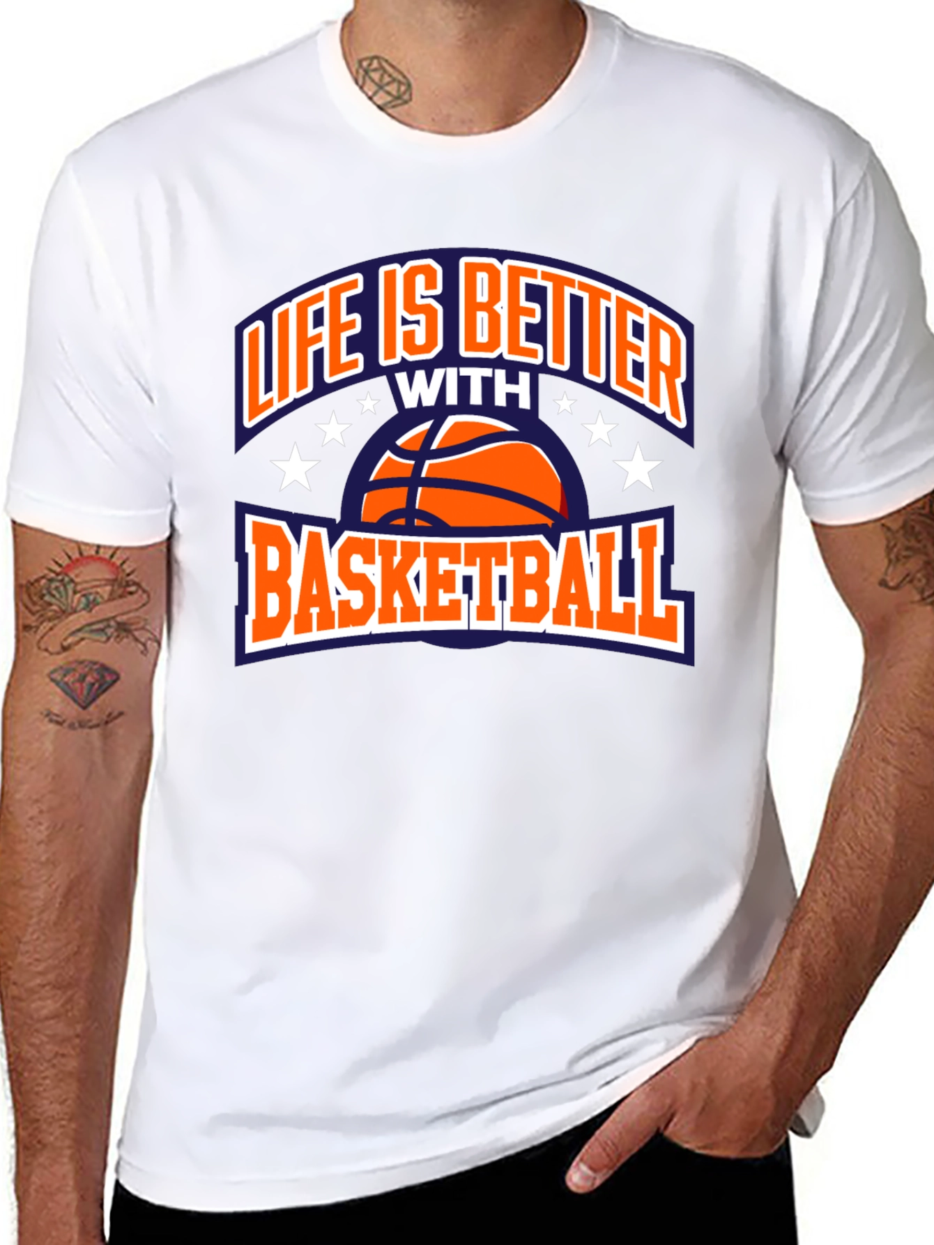 Life is Better with Basketball Black T-Shirt