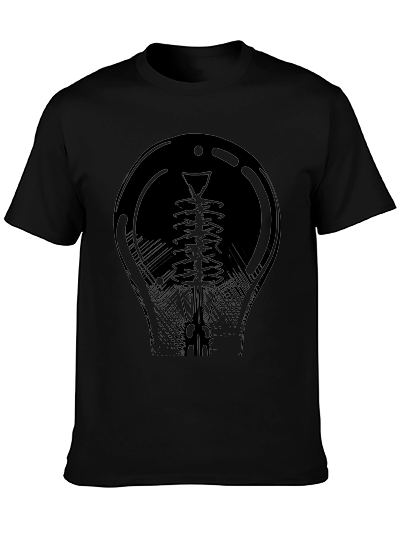 Cool Black Graphic Tee - Vacuum Tube Design
